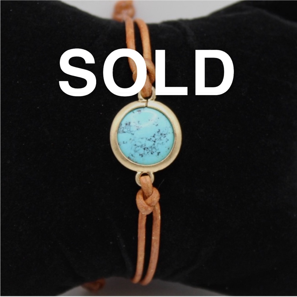 Handmade leather bracelet
